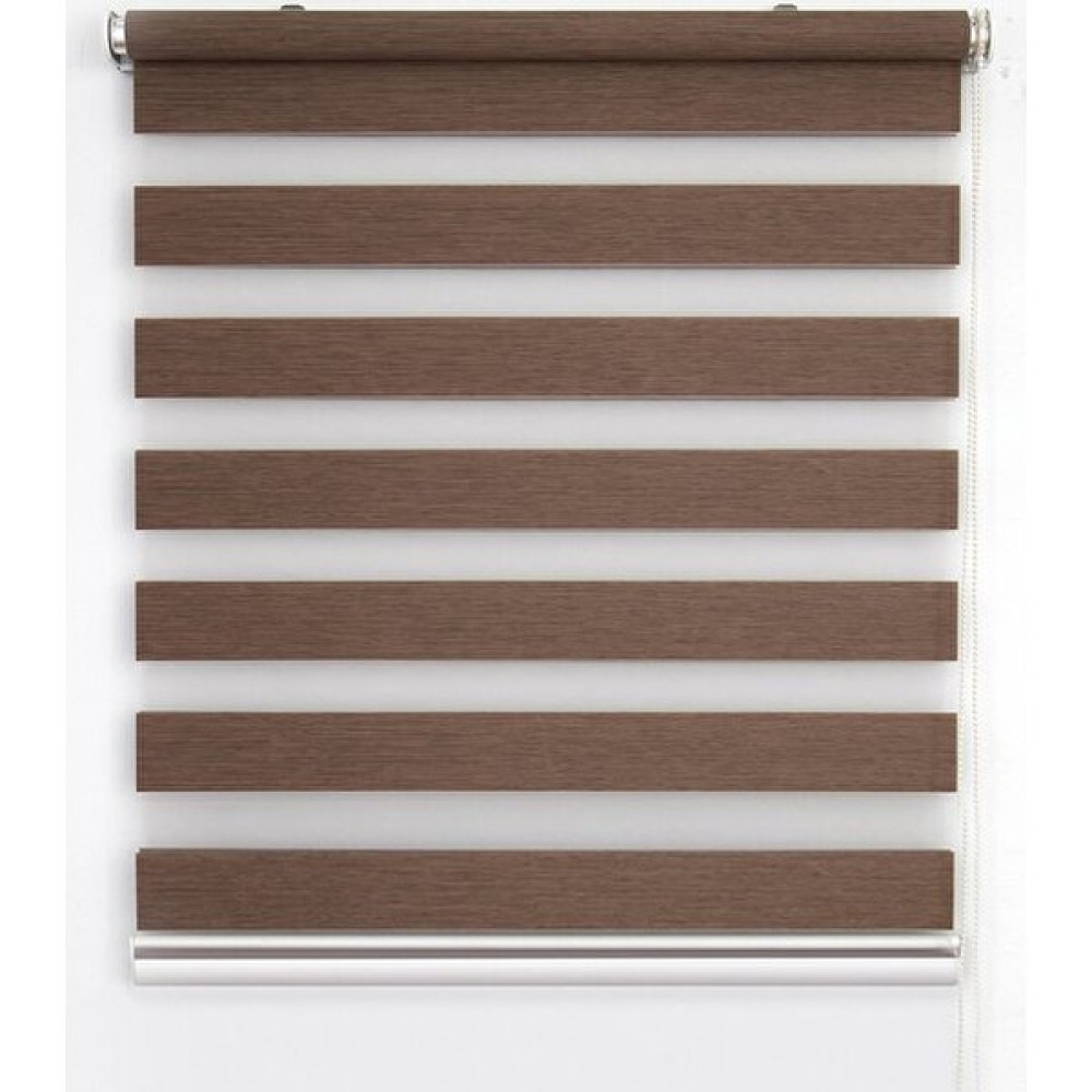 Anıper Zebra Perde Düz Koyu Kahverengi Stor 70X200 cm - 70 x 200 cm Perde Fiyatı