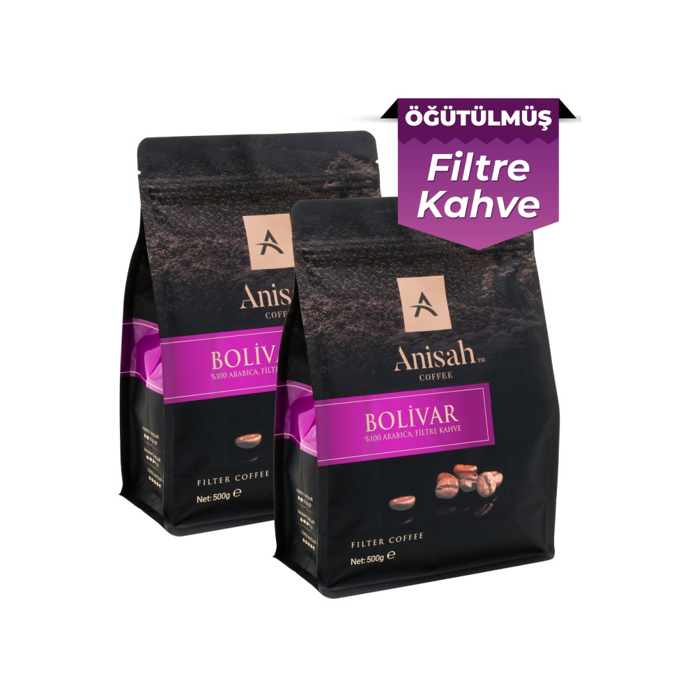 Anisah Coffee Bolivar Öğütülmüş Filtre Kahve 2 X 500 gr Kahve Fiyatı