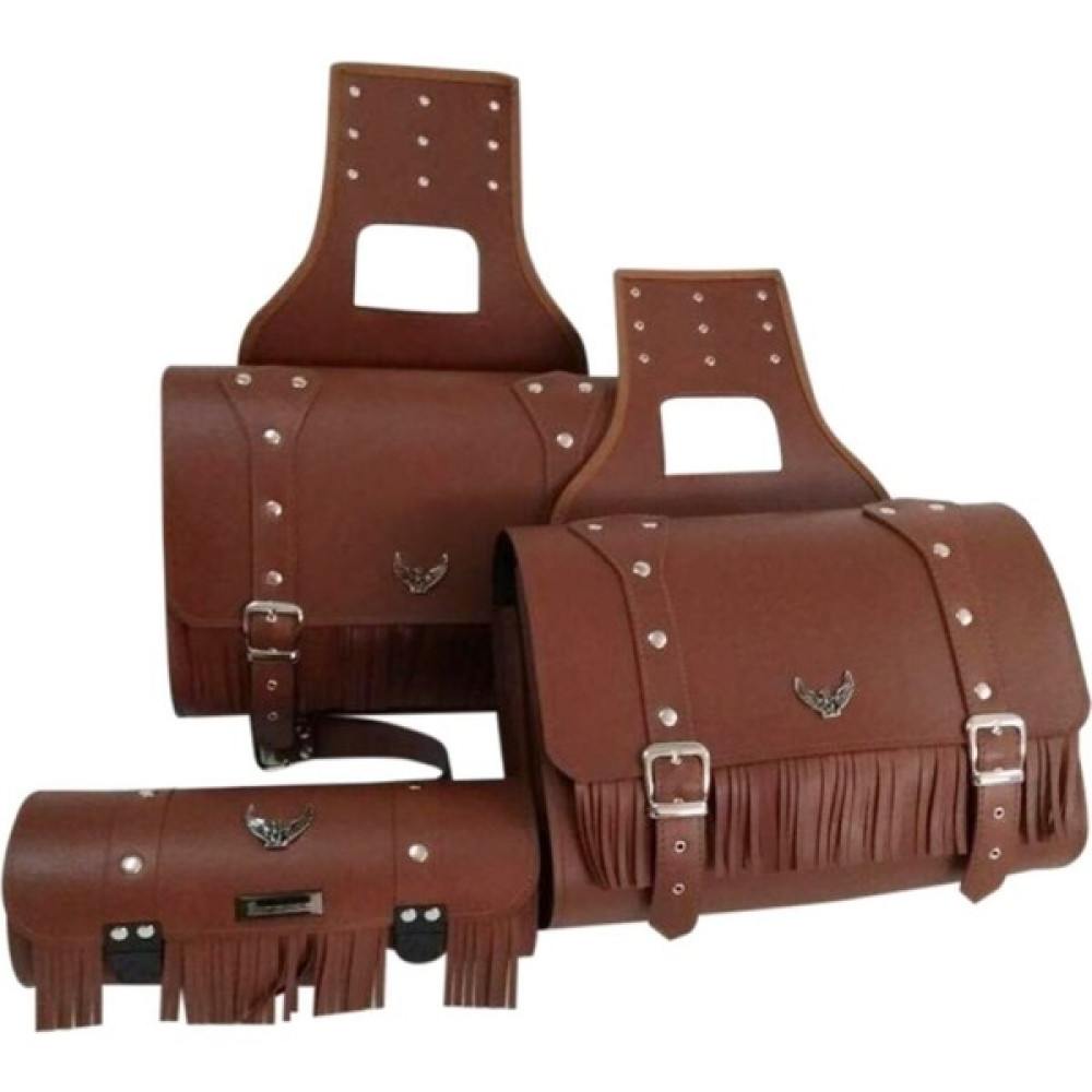 Anka Shop Cooper Cruiser Motosiklet 3 Lü Set Arka Heybe Çanta Kemer Kilitli Suni Deri Motor Tur Bagaj Çantası Motorsiklet Çantaları Fiyatı