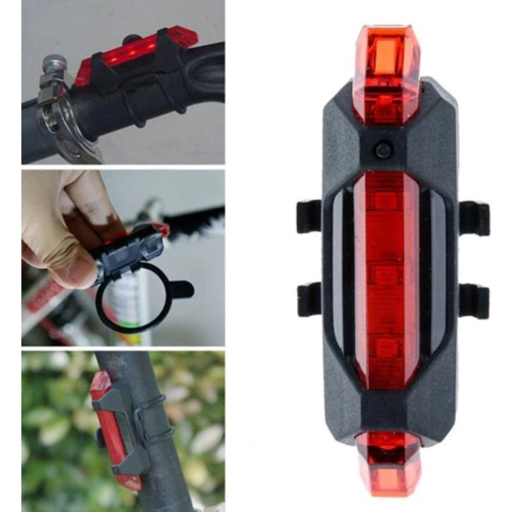 Anka Shop USB Şarj Edilebilir 4 Fonksiyonlu Bisiklet Çakar LED Lamba Su Geçirmez Güvenlik Uyarı Arka Işığı Bisiklet Aksesuarları Fiyatı