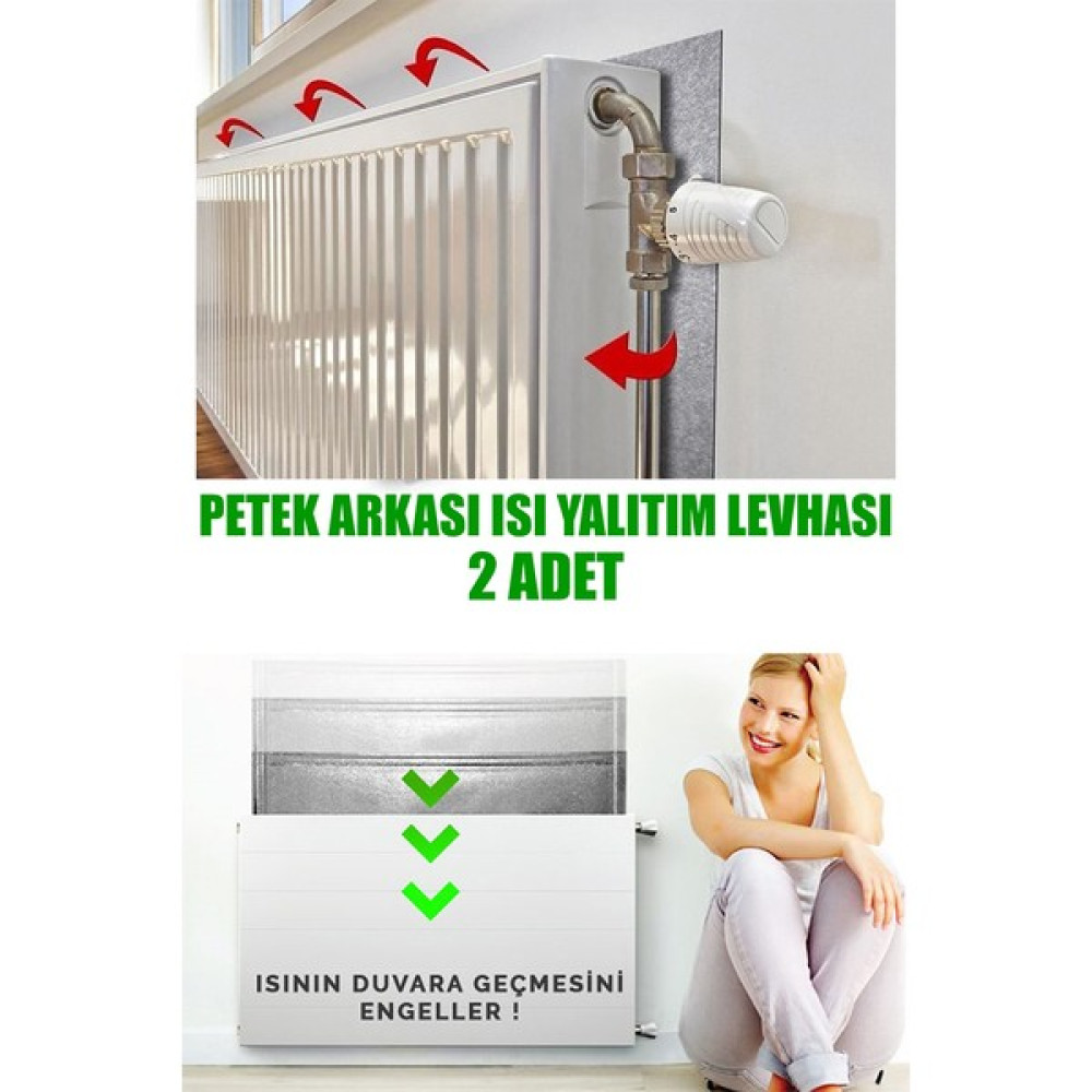 Ankaflex 2 Adet Kalorifer Peteği Arkası Isı Yalıtım ve Izolasyon Levhası Radyatör Arkalığı Yalıtım Malzemesi Dış Cephe Yalıtım Malzemeleri Fiyatı