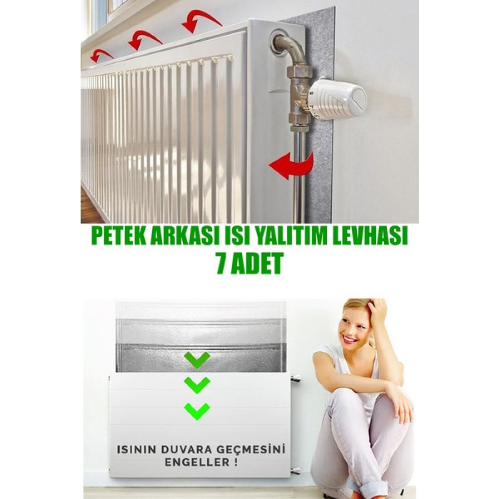 Ankaflex 7 Adet Kalorifer Peteği Arkası Isı Yalıtım ve Izolasyon Levhası Radyatör Arkalığı Yalıtım Malzemesi Dış Cephe Yalıtım Malzemeleri Fiyatı