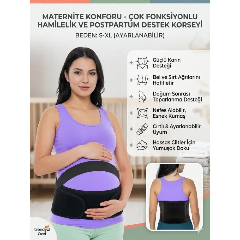 Ankaflex Lohusa Doğum Öncesi ve Sonrası Korse Göbek Bantları Gebelik Ağrısı Giderici Pelvik Destek Bel Bağlayıcı Korse Korse Fiyatı