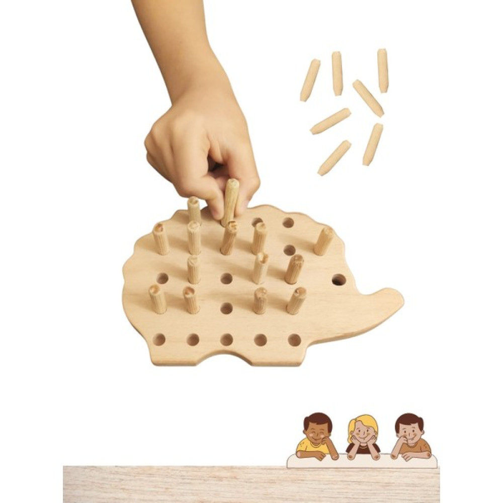 Ankaflex Montessori Tak Çıkar Ahsap Kirpi Oyunu Ahşap Oyuncak Eğitici Oyuncak Bebek Oyuncakları Fiyatı