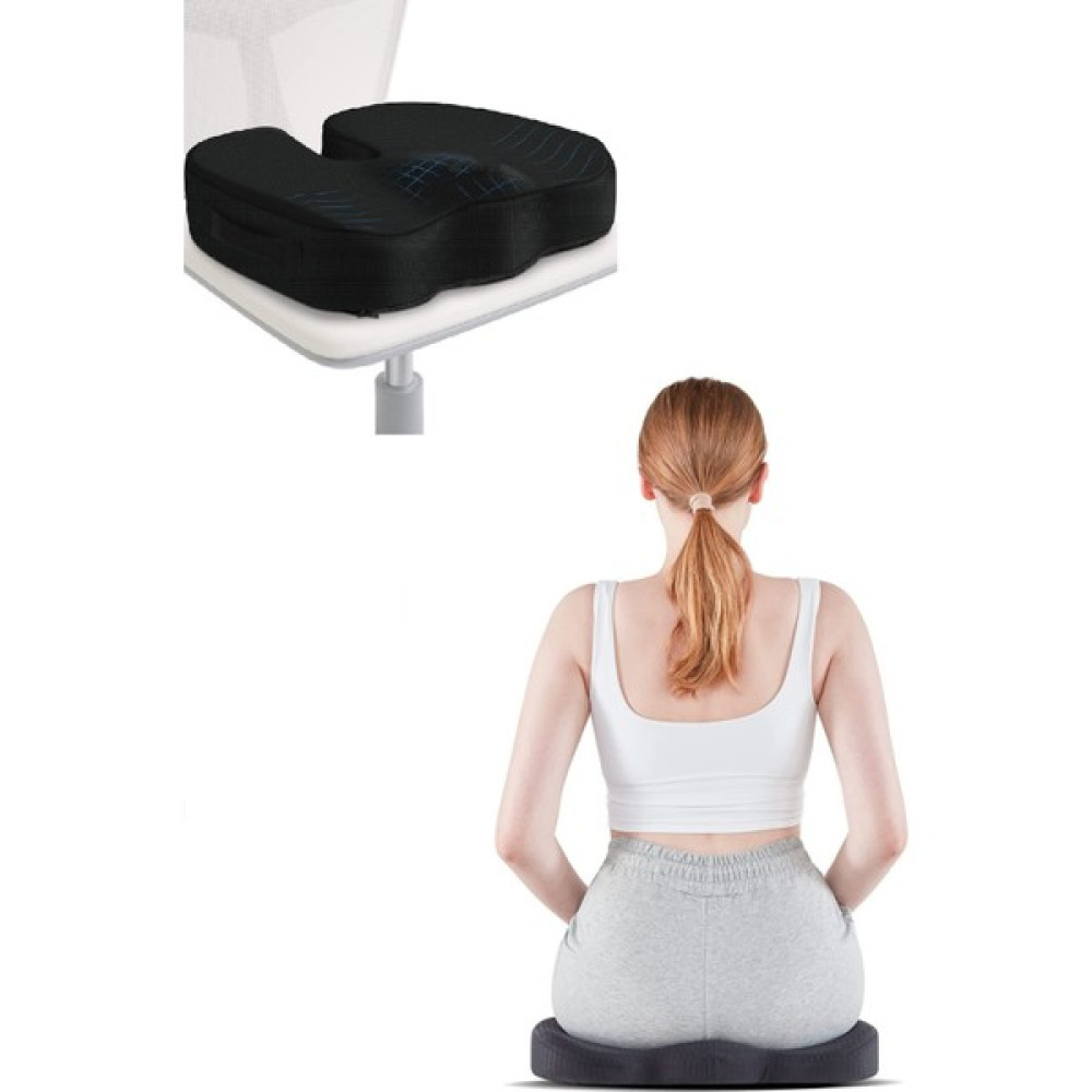 Ankanorm Visko Cocix Minder Oturma Minderi Minderi Ortopedik Oturma Minderi Simidi Yastığı - 35 x 45 cm - Siyah Kırlent / Mobilya Yastığı Fiyatı