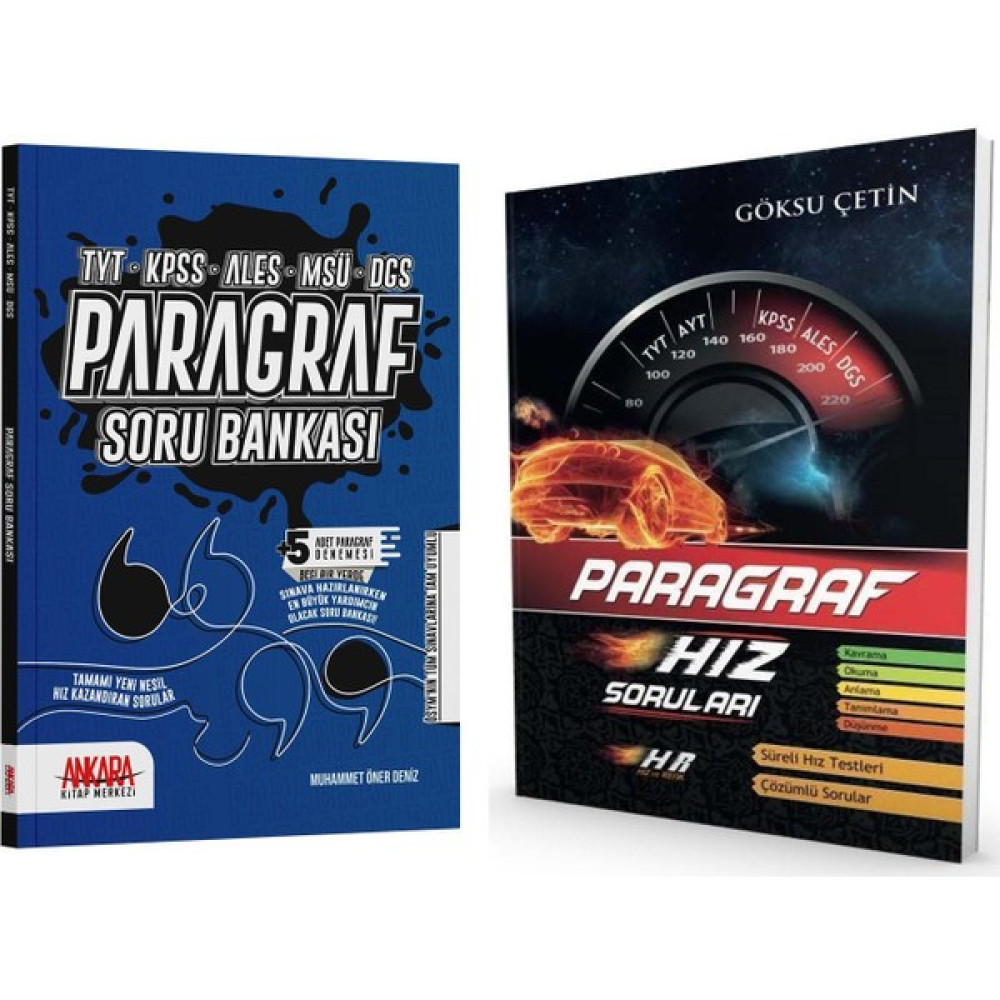 Ankara Kitap Merkezi Yayınları Paragraf Soru Bankası - Hız ve Renk Yayınları Paragraf Hız Soruları 2 Kitap Temel Yeterlilik Testi (TYT) Fiyatı