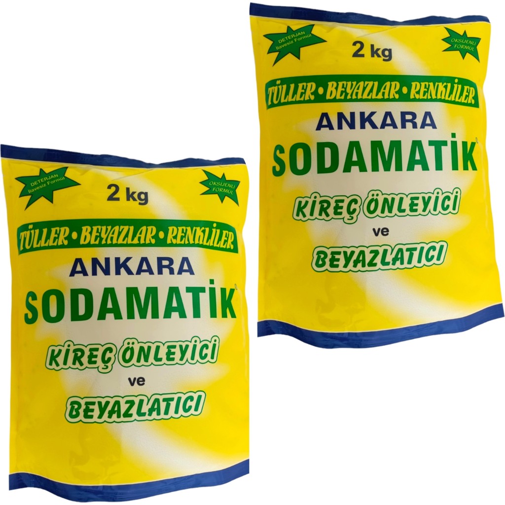 Ankara Sodamatik Kireç Önleyici ve Beyazlatıcı 2 kg x 2 Adet - 4 kg Çamaşır Makinesi Ürünleri Fiyatı
