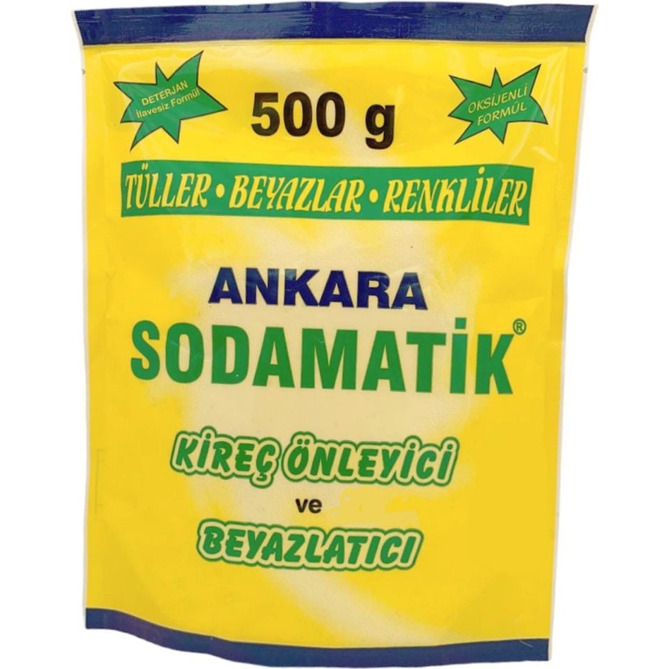 Ankara Sodamatik Kireç Önleyici ve Beyazlatıcı 500 gr (Tüller - Beyazlar - Renkliler) Diğer Fiyatı
