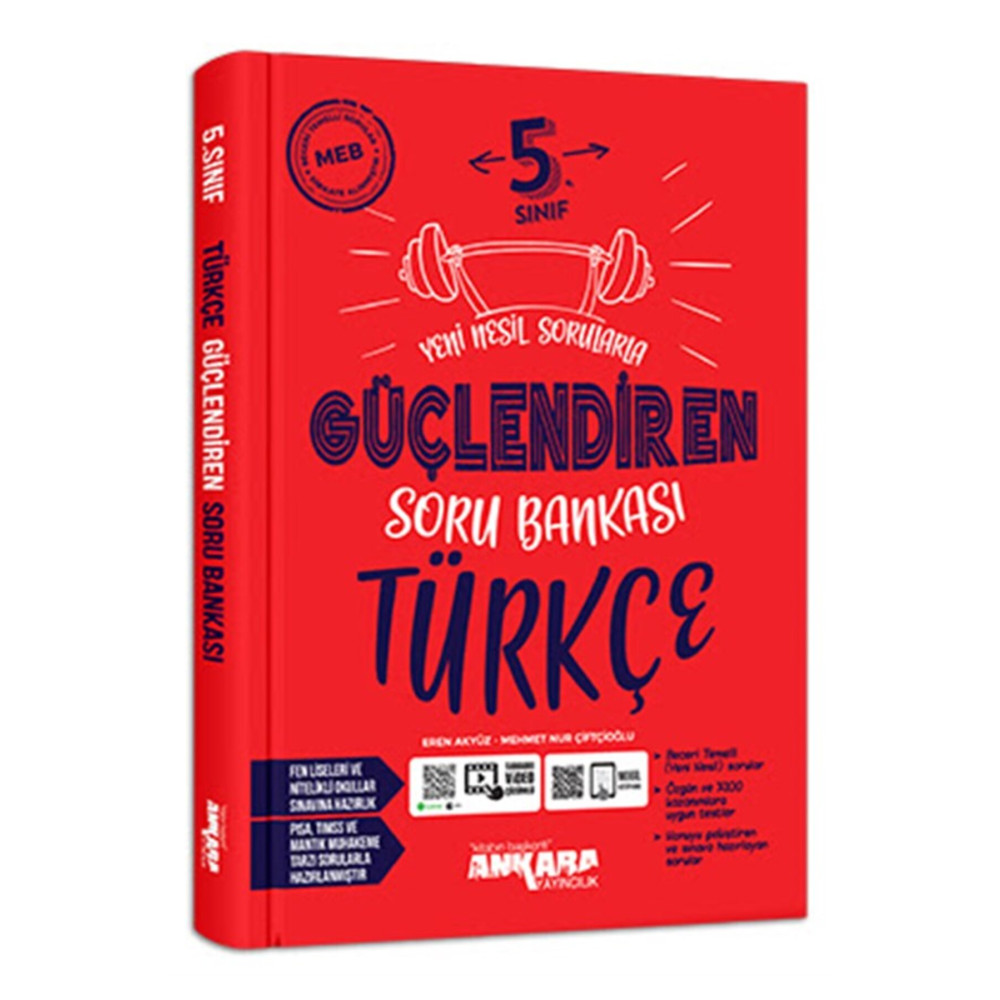 Ankara Yayıncılık 5.sınıf Güçlendiren Türkçe Soru Bankası Yardımcı Kitaplar Fiyatı