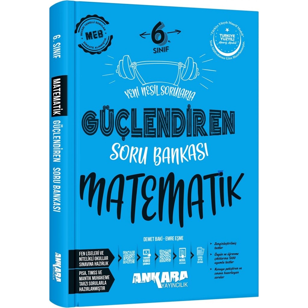 Ankara Yayıncılık 6. Sınıf Matematik Güçlendiren Soru Bankası Tüm Dersler Fiyatı