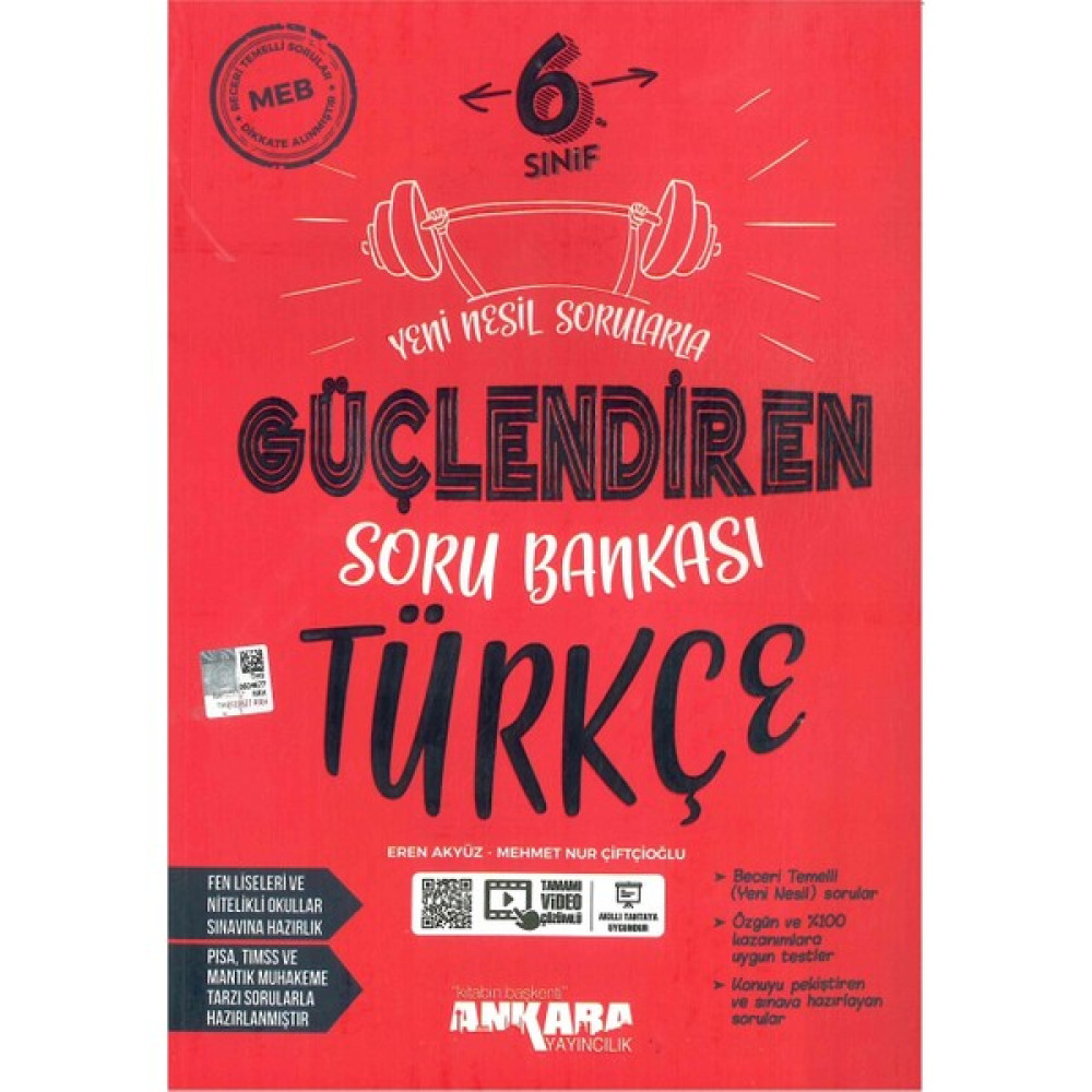 Ankara Yayıncılık 6. Sınıf Türkçe Güçlendiren Soru Bankası Türkçe Fiyatı