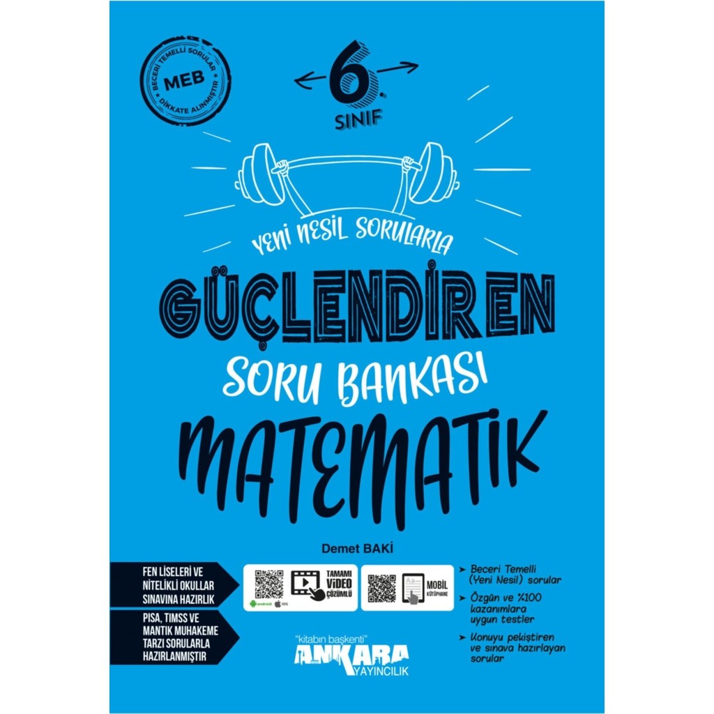 Ankara Yayıncılık 6.Sınıf Matematik Güçlendiren Soru Bankası Matematik Fiyatı