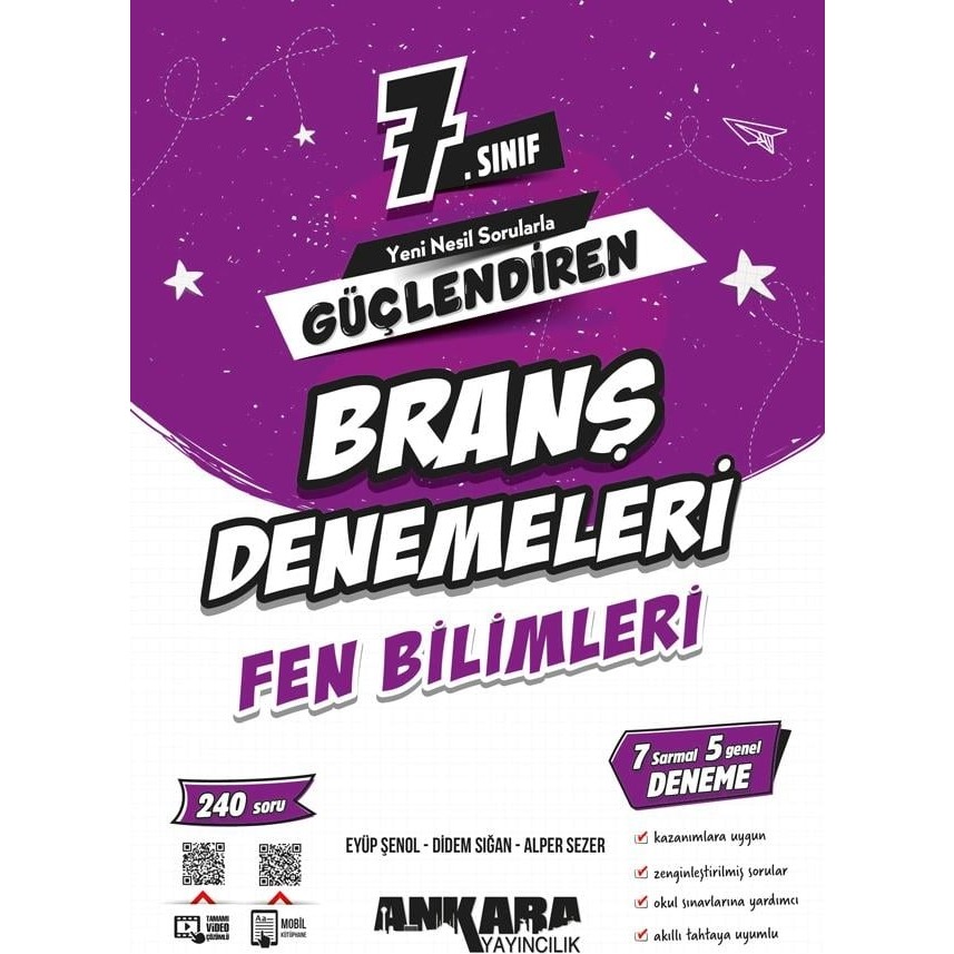 Ankara Yayıncılık 7.Sınıf Güçlendiren Fen Bilimleri Branş Denemeleri Kaynak Kitapları Fiyatı