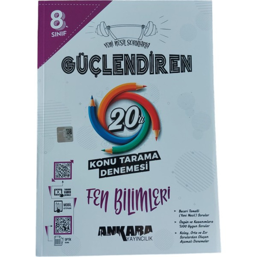 Ankara Yayıncılık 8. Sınıf Fen Bilimleri 20'li Branş Deneme Fen - Bilişim ve Teknoloji Fiyatı