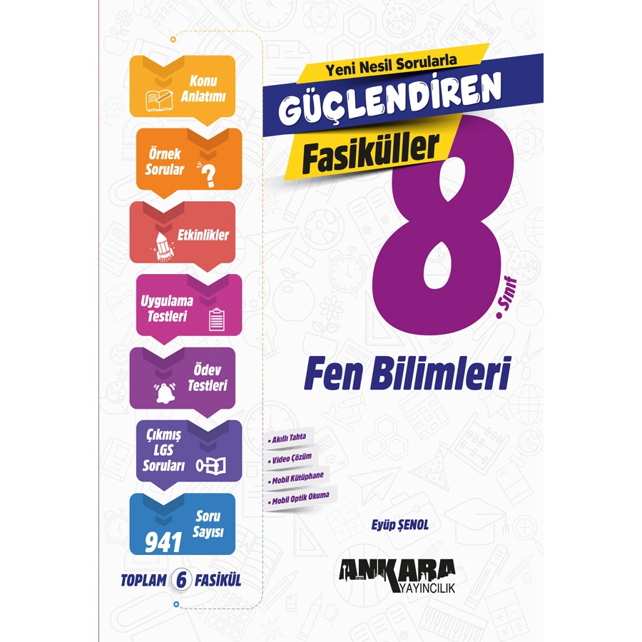 Ankara Yayıncılık 8. Sınıf Fen Bilimleri Güçlendiren Fasiküller 2024-2025 Güncel Baskı Fen - Bilişim ve Teknoloji Fiyatı