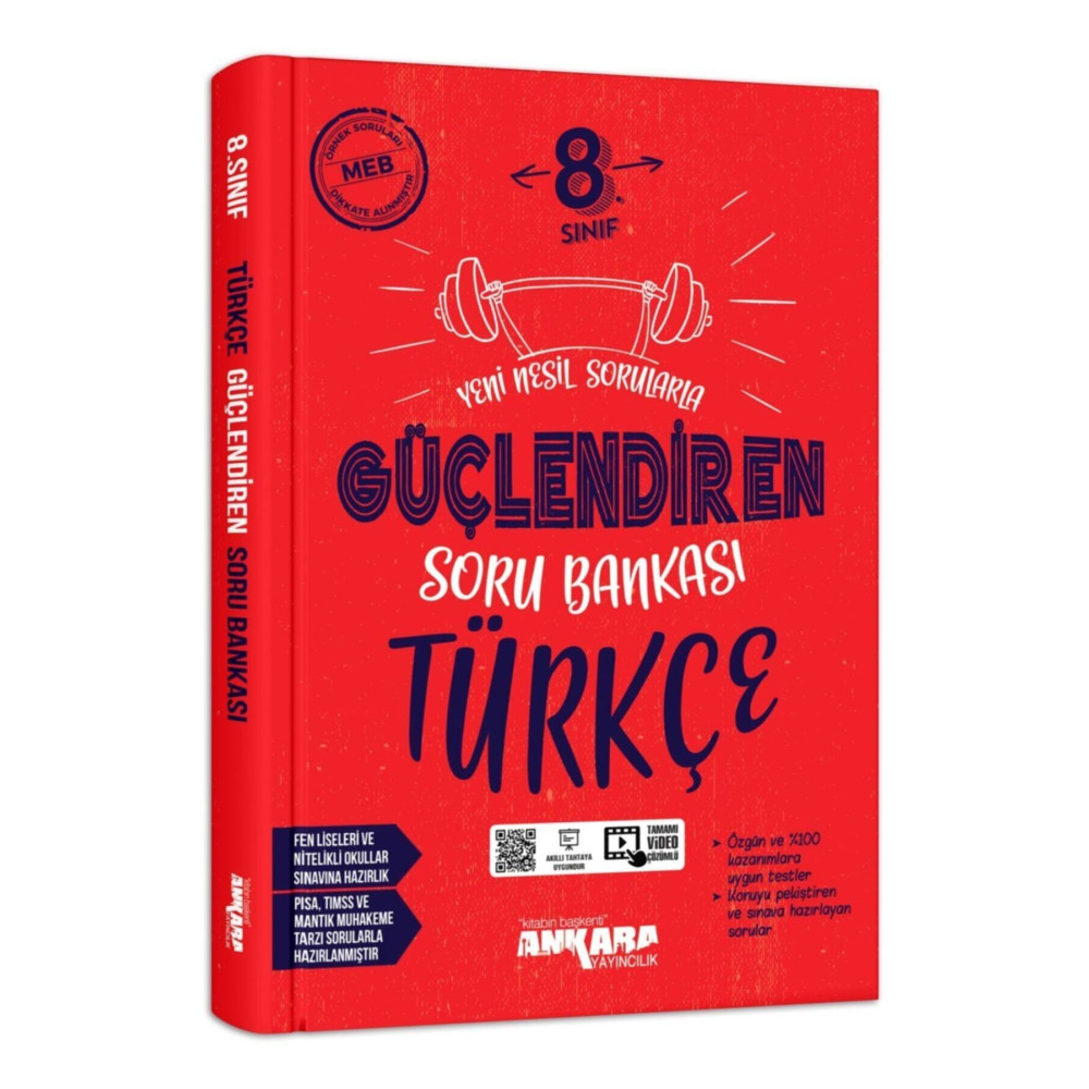 Ankara Yayıncılık 8. Sınıf Güçlendiren Türkçe Soru Bankası Ankara Yayınları Yardımcı Kitaplar Fiyatı