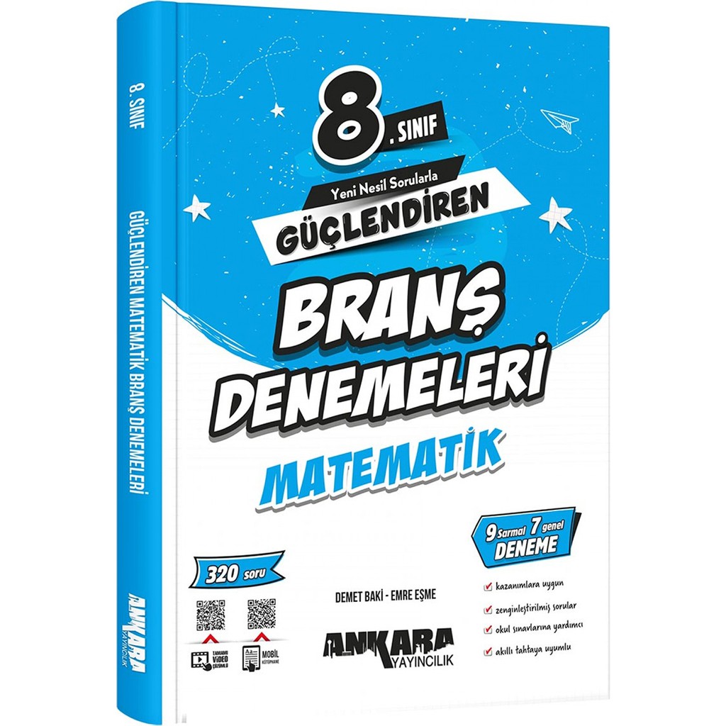 Ankara Yayıncılık 8.sınıf Güçlendiren Branş Denemeleri Matematik (Güncel Marif Model) Tüm Dersler Fiyatı
