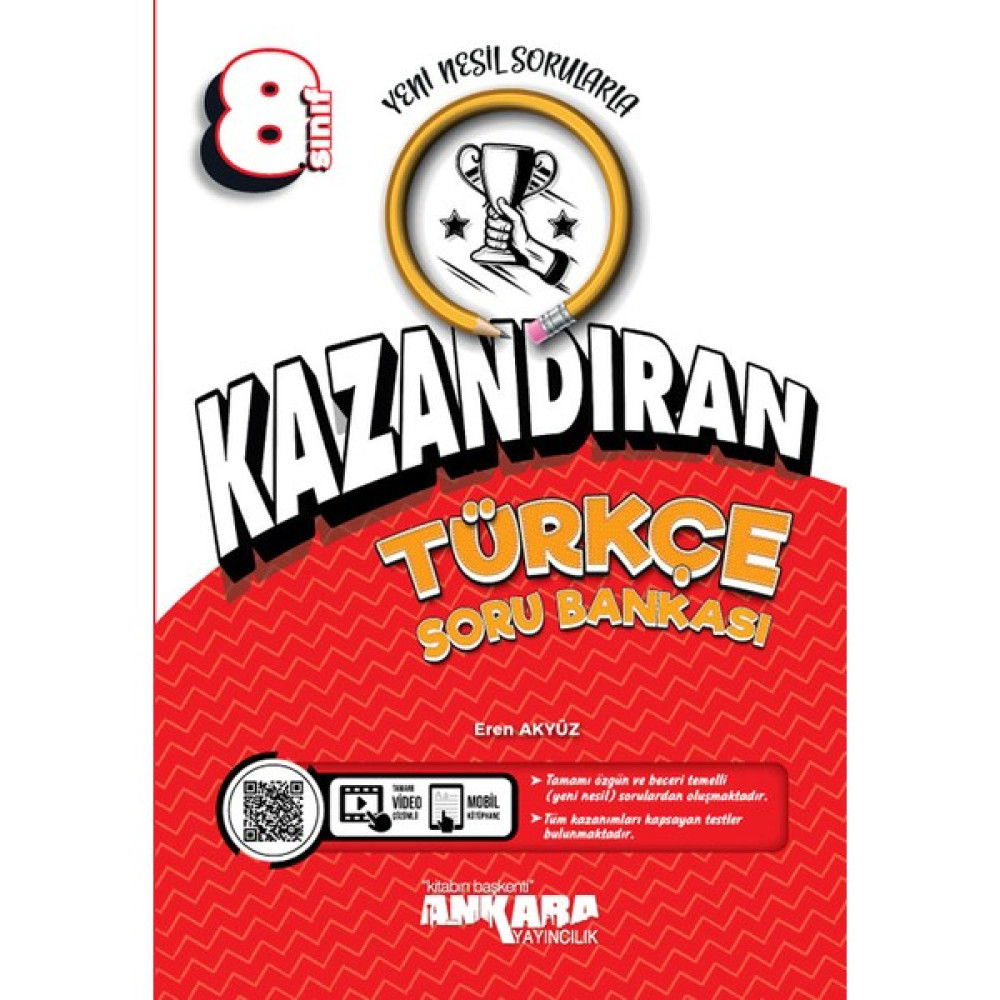 Ankara Yayıncılık 8.sınıf Lgs Kazandıran Türkçe Soru Bankası Kaynak Kitapları Fiyatı