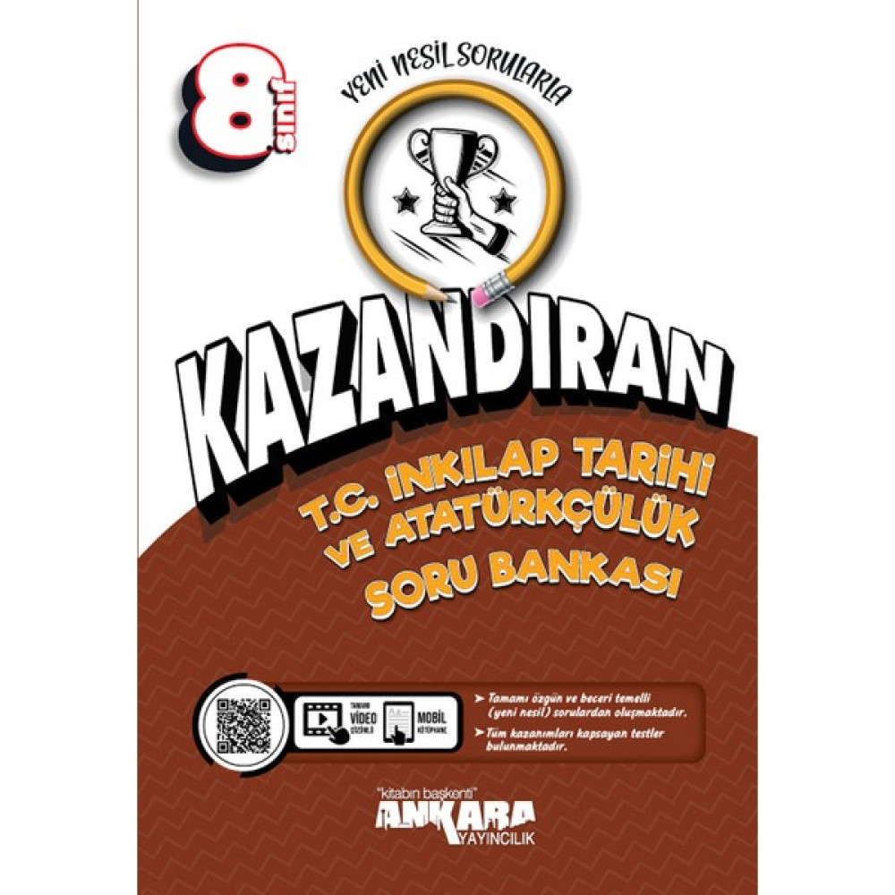 Ankara Yayıncılık Ankara 8.sınıf Lgs Kazandıran Inkılap Tarihi Soru Bankası Kaynak Kitapları Fiyatı