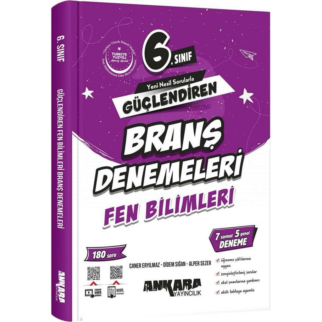 Ankara Yayıncılık ANKARA YAY. 6.SINIF GÜÇLENDİREN FEN BİLİMLERİ BRANŞ DENEMELERİ 20 Tüm Dersler Fiyatı