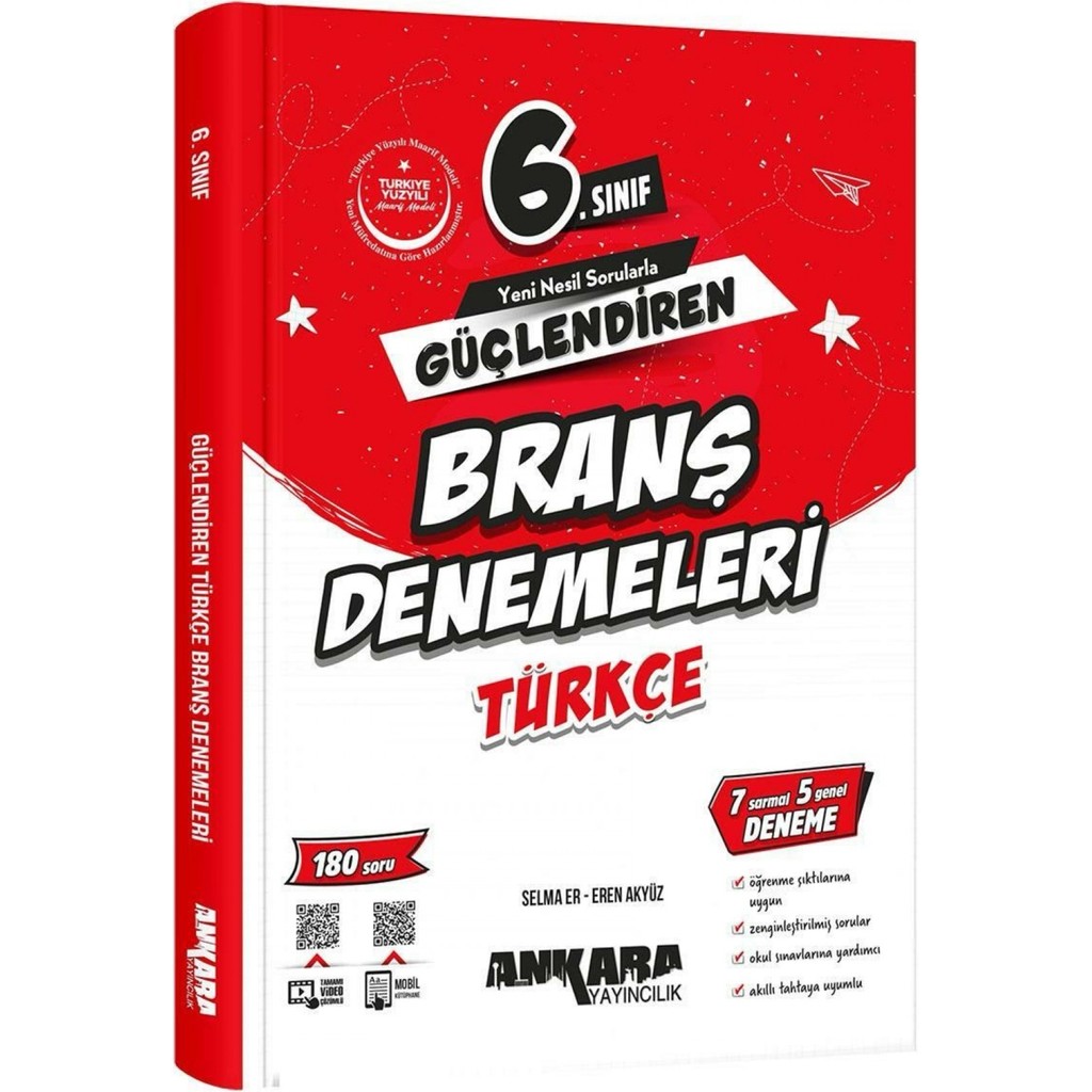 Ankara Yayıncılık ANKARA YAY. 6.SINIF GÜÇLENDİREN TÜRKÇE BRANŞ DENEMELERİ 2026 Tüm Dersler Fiyatı