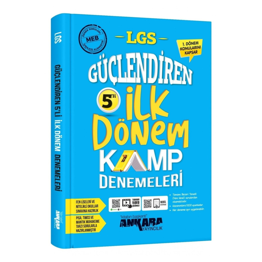 Ankara Yayıncılık Lgs Güçlendiren 5li Ilk Kamp Denemeleri Yardımcı Kitaplar Fiyatı