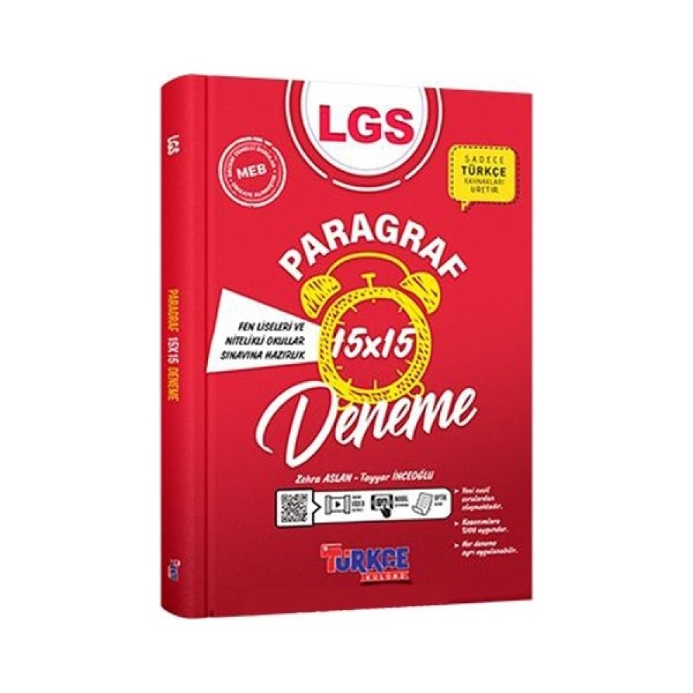 Ankara Yayıncılık Türkçe Kulübü LGS 15 x 15 Paragraf Denemesi Kaynak Kitapları Fiyatı