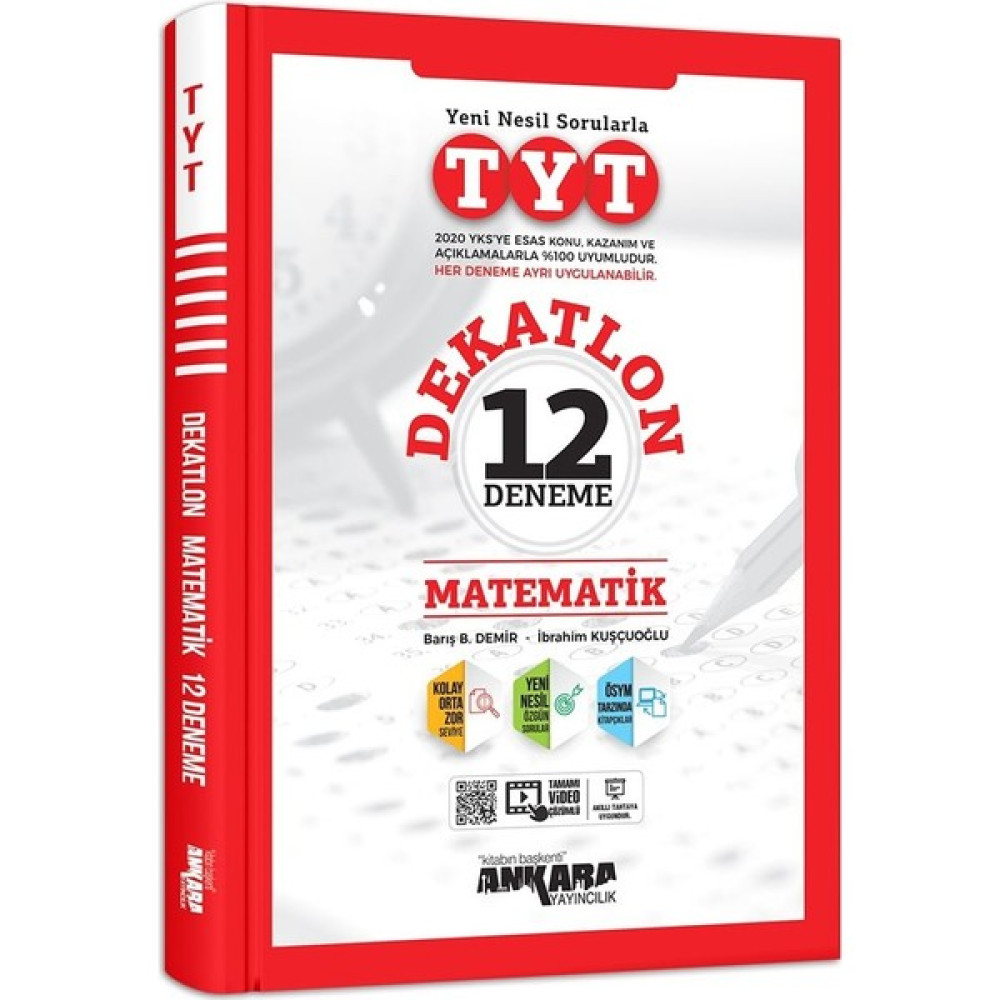 Ankara Yayıncılık TYT Dekatlon Matematik 12 Deneme Sınavı Matematik Fiyatı