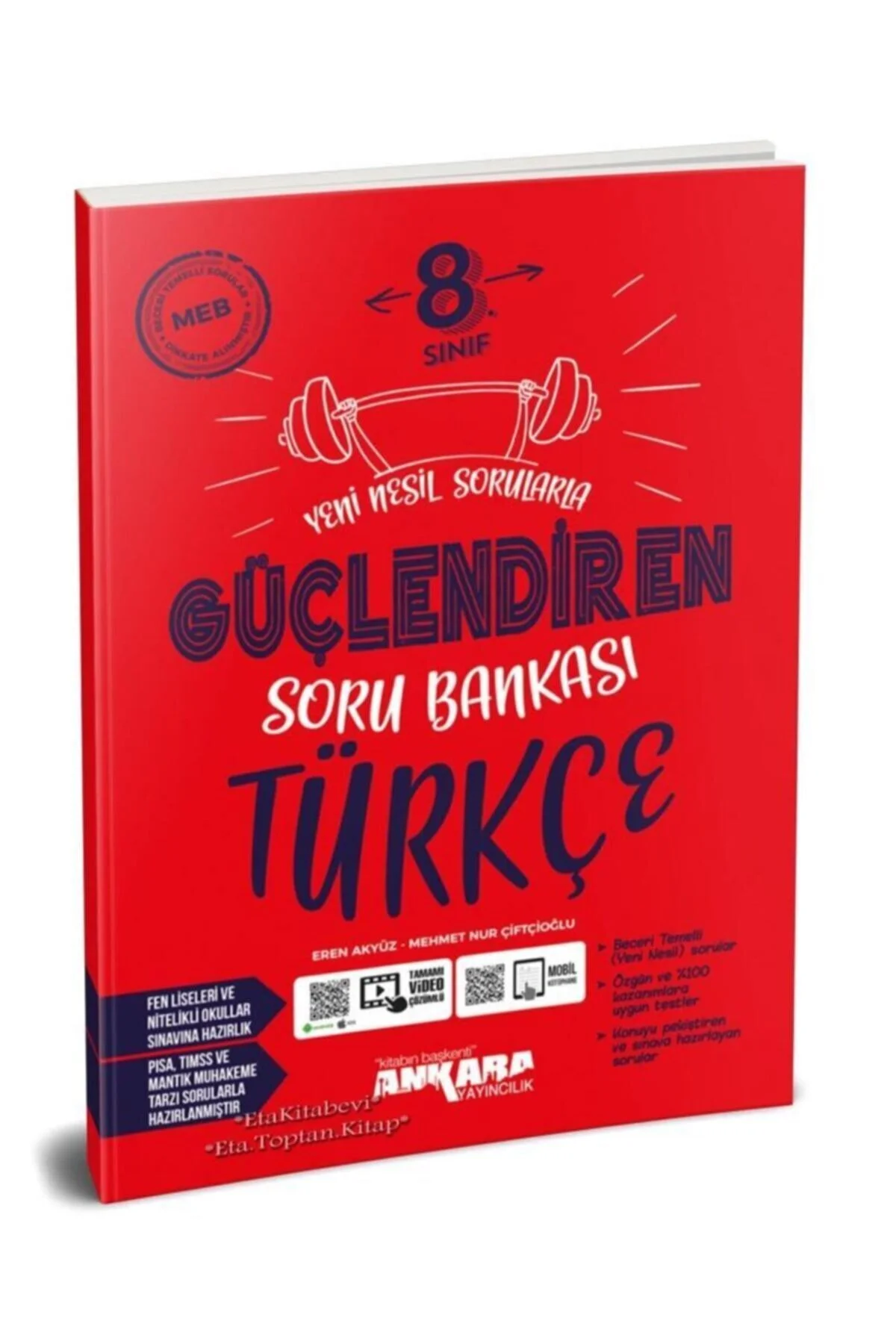 Ankara Yayınları Ankara Yayıncılık 8. Sınıf Lgs Türkçe Güçlendiren Soru Bankası Yeni 2021" Ders Sınav Kitapları Fiyatı