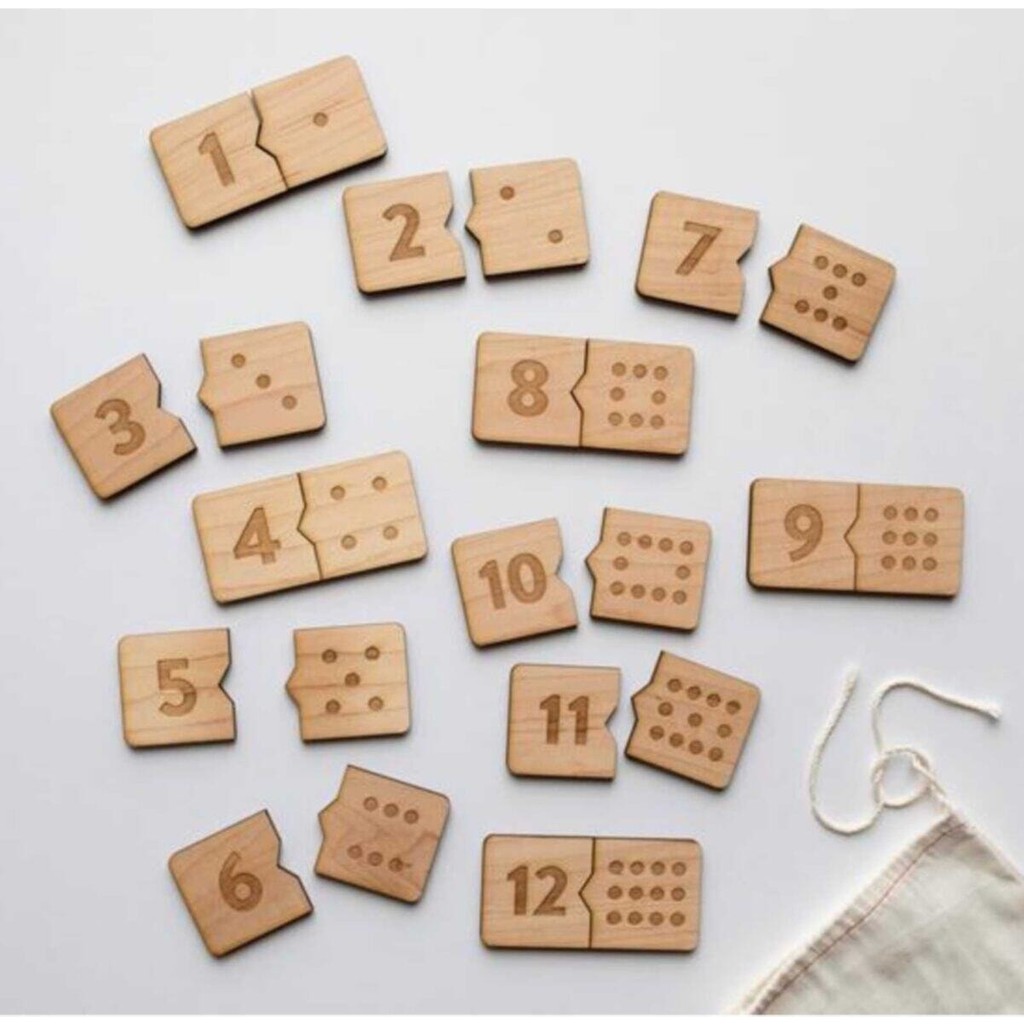 Ankebut Domino Stili Eşleştirme Sayılar Ahşap Oyuncaklar Fiyatı