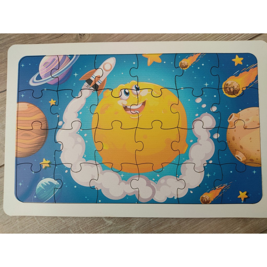 Ankebut Göktaşı Puzzle Ahşap Renkli Puzzle 24 Parça Anne Bebek Oyuncak Fiyatı
