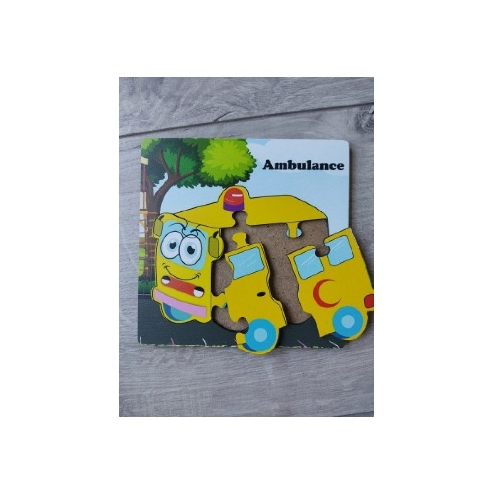 Ankebut Mini 4lü Puzzle Ambulans - Açık Mavi Bebek Oyuncakları Fiyatı