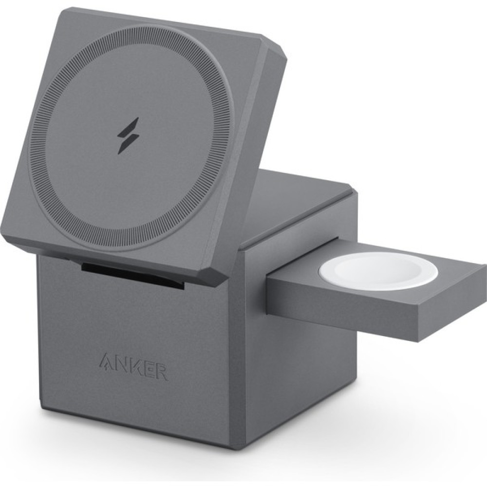 Anker 3in1 Cube 15W Magsafe Destekli Kablosuz Şarj Cihazı - Apple iPhone/Watch/Airpods Uyumlu+30W Adaptör - Y1811 - Siyah (Anker Türkiye Garantili) Cep Telefonu Şarj Cihazı Fiyatı