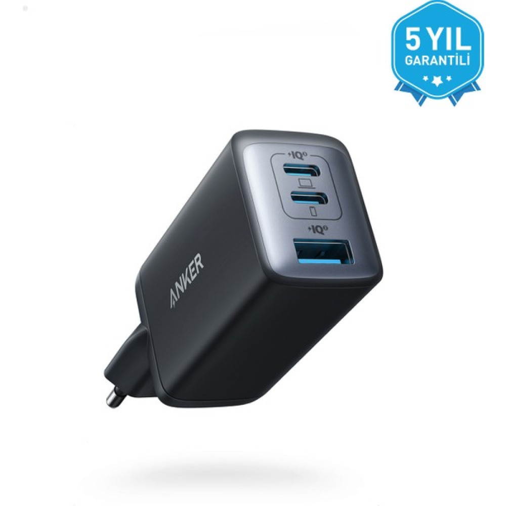 Anker 735 Nano II 65W 3 Portlu USB-C Hızlı Şarj Cihazı - iPhone / Android / Macbook Uyumlu GaN II - PPS Destekli Type-C Hızlı Şarj Adaptörü - A266... Cep Telefonu Şarj Cihazı Fiyatı