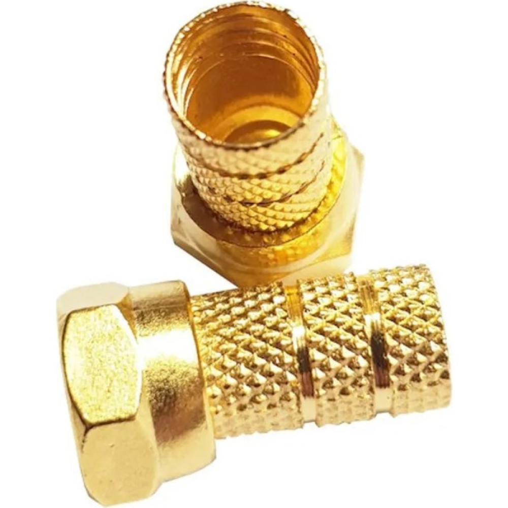 Anktek 10 Adet Gold-Sarı F Konnektör Rg6-U4 Uyumlu Standart 18 mm Anten Kablosu Jakı Paslanmaz Müzik Aleti Aksesuarları Fiyatı