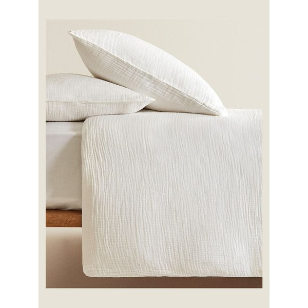 Anne Sesi Bürümcük Müslin Bebek Nevresim Takımı %100 Pamuk - 60 x 120 cm - Beyaz Bebek Nevresim Takımı Fiyatı