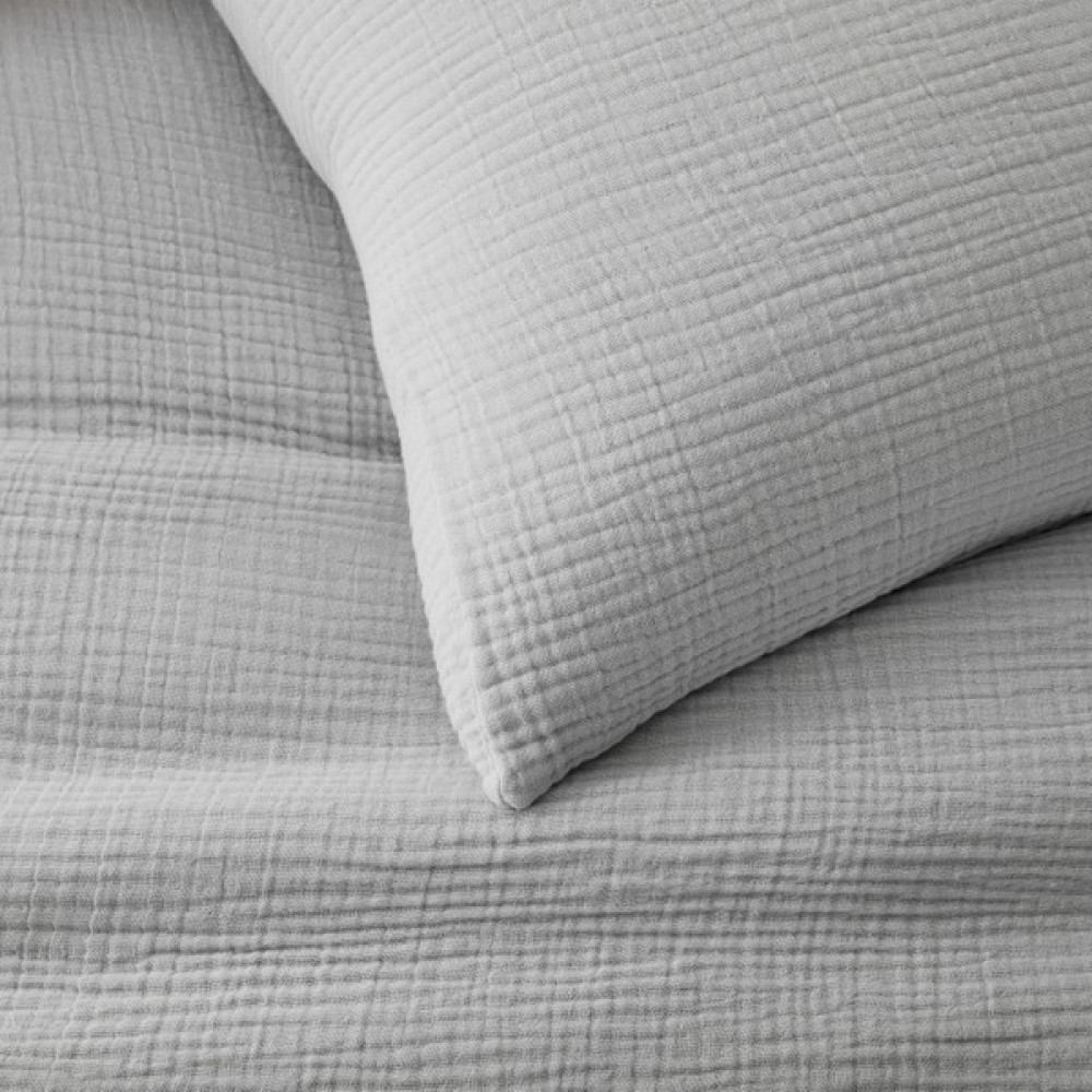 Anne Sesi Multi Müslin Bebek Yastık Kılıfı %100 Organik Pamuk - Gri - 35 x 45 cm Oto Boyaları Fiyatı