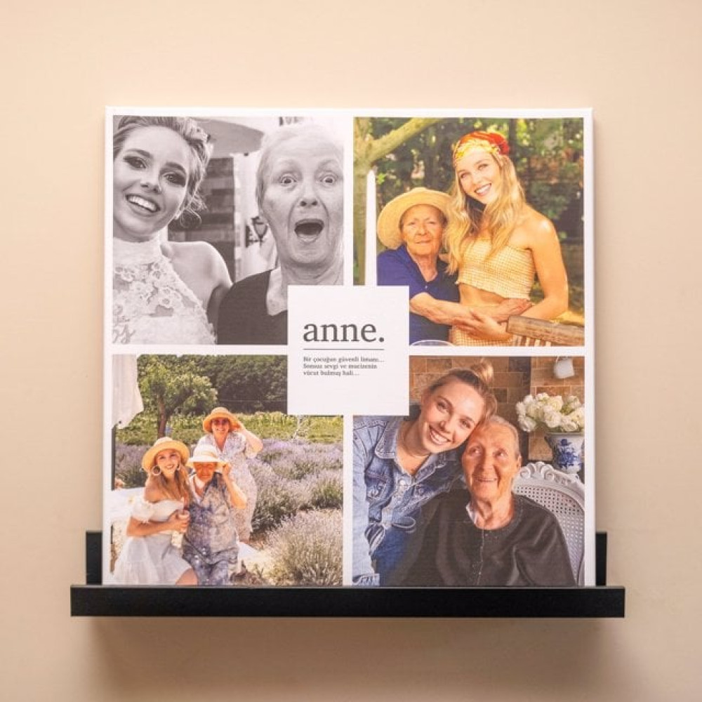 Anne Yazılı Kanvas Tablo - 50x50 Kanvas Tablo Fiyatı