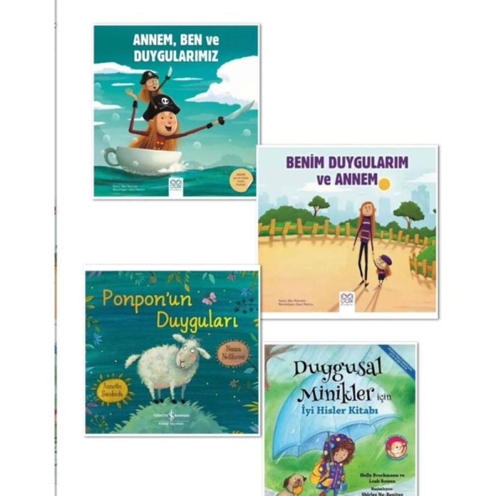 Annem Ben ve Duygularımız - Benim Duygularım ve Annem - Ponpon'un Duyguları - İyi Hisler Kitabı 3 Kitap Çocuk Masal Fiyatı