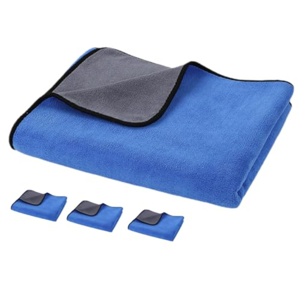 Anneome 4 Pack Car Care Towels Sturdy Absorbent Soft Velvet for Car Washing and Drying