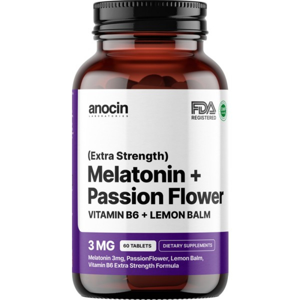 Anocin Melatonin 60 Passiflora Vitaminb6 ve Limon Otu Melatonin Sporcu Besinleri Fiyatı