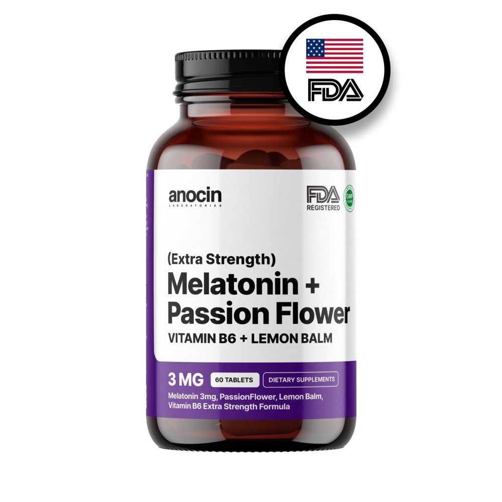 anocin Melatonin 60 Passiflora Vitaminb6 Ve Limon Otu Melatoninn Tablet Sağlık / Diyet Fiyatı