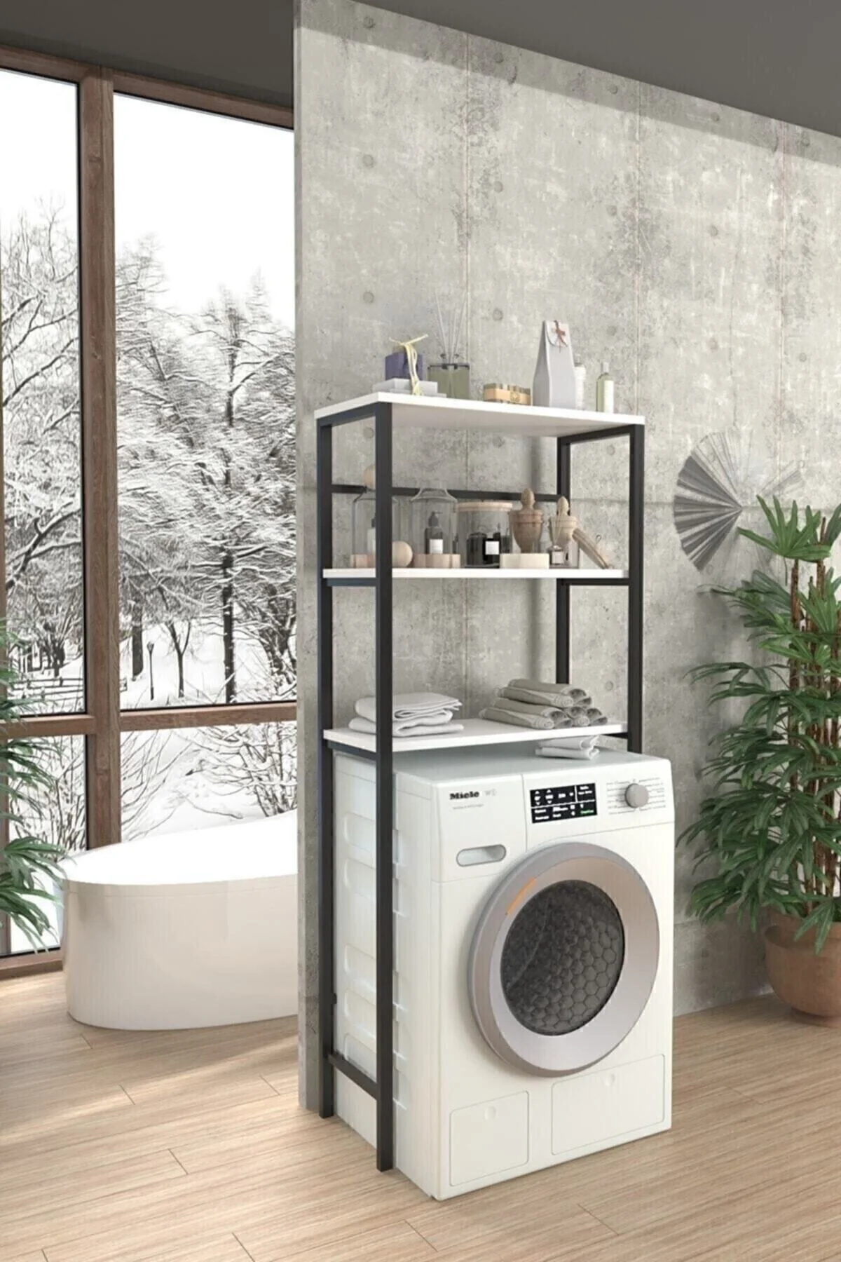Another Beyaz Royal Çamaşır Makinası Üstü Düzenleyici Raf 3 Raflı Banyo Düzenleyici" Banyo Dolabı / Mobilyası Fiyatı