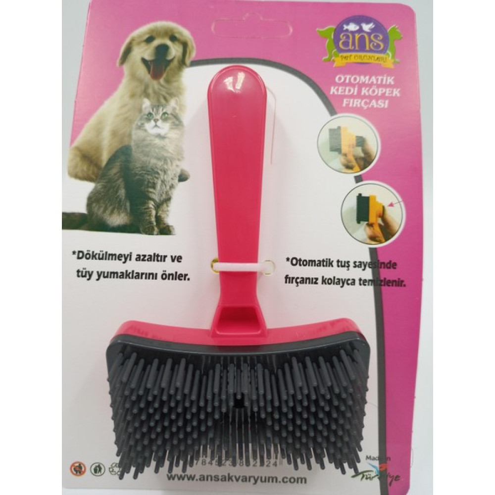 ANS Kedi Köpek Tuşlu Otomatik Tüy Toplayıcı Tarak Kırmızı Evcil Hayvan Ürünleri Fiyatı