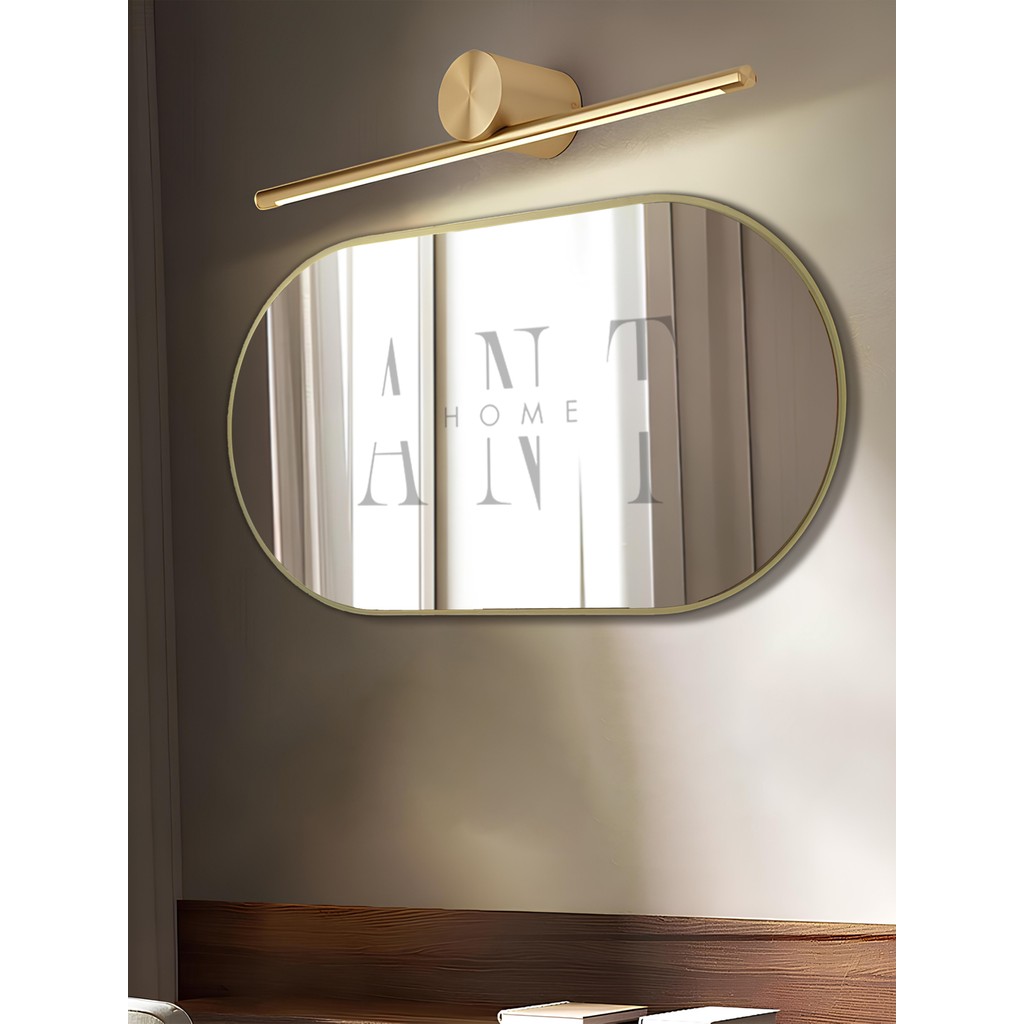 Ant Home Model Alfa Dekoratif Ayna Duvar Aynası Konsol Aynası Banyo Aynası Holl Aynası Mdf Elips Ayna - Altın Çerçeveli Ayna Fiyatı