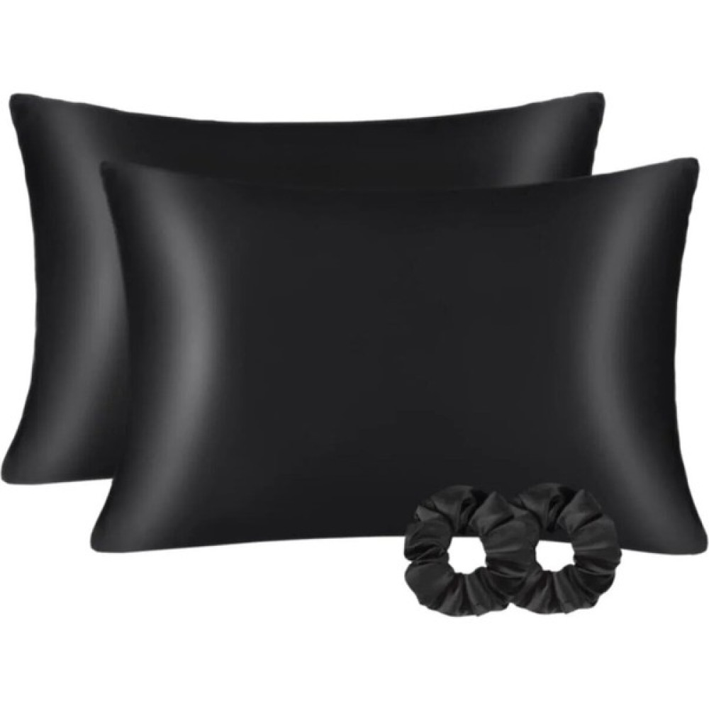 Ant Home Teks Ipek Saten Dokulu 50X70 cm Yastık Kılıfı 2 Adet ANT2021 - Siyah Yastık Kılıfı Fiyatı