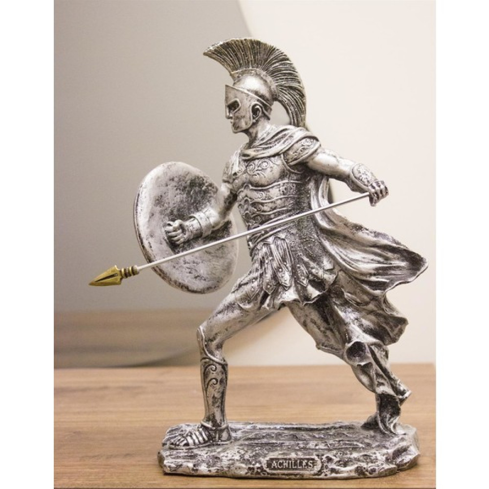 Antakya Sanat Tasarım Achilles Tasarım Biblo 30 cm Mitolojik Kahraman Heykel Ev Dekor Hediyelik Eşya Biblo Fiyatı