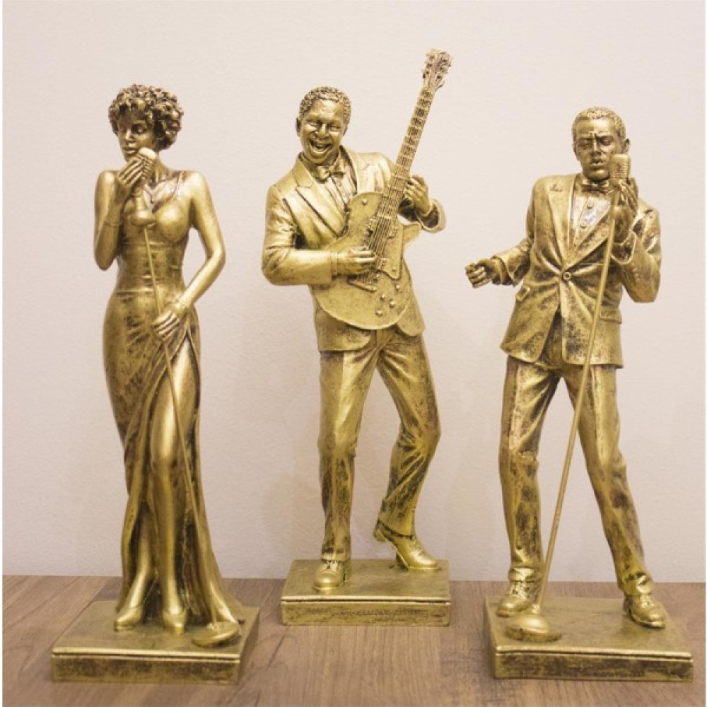 Antakya Sanat Tasarım Üçlü Tasarım Solistler ve Gitarist Müzisyen Biblo Ev Dekor Hediyelik Eşya Biblo Fiyatı