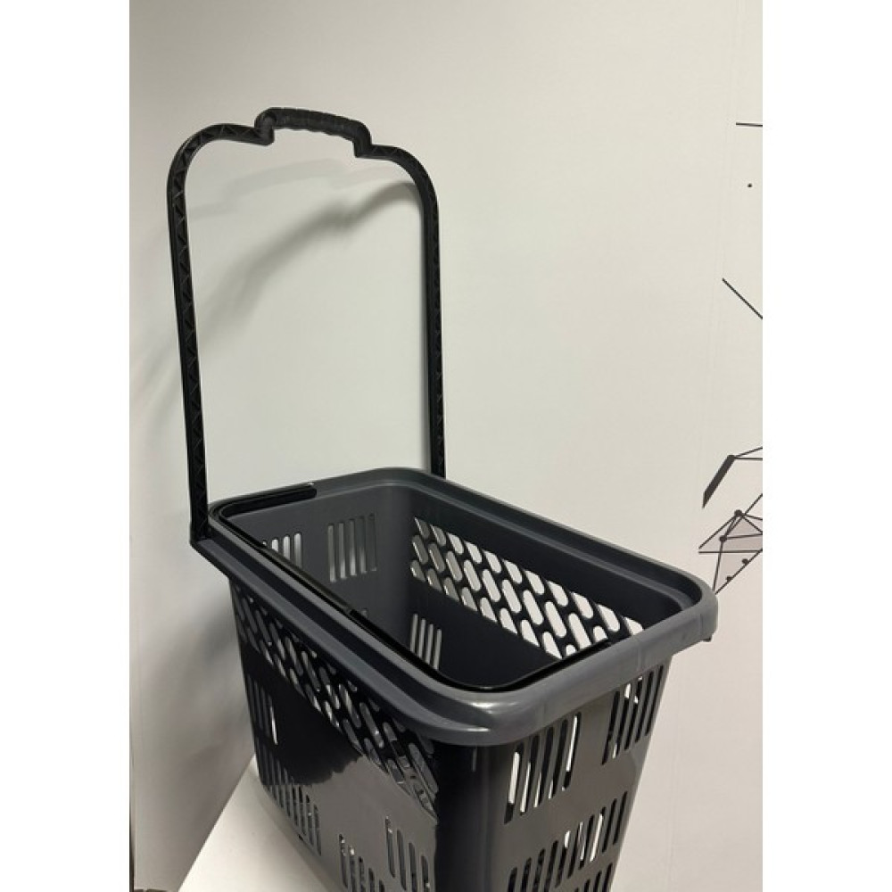 Antelope 54 Lt Tekerlekli Plastik Alışveriş Market Sepeti - Siyah Sepet Fiyatı