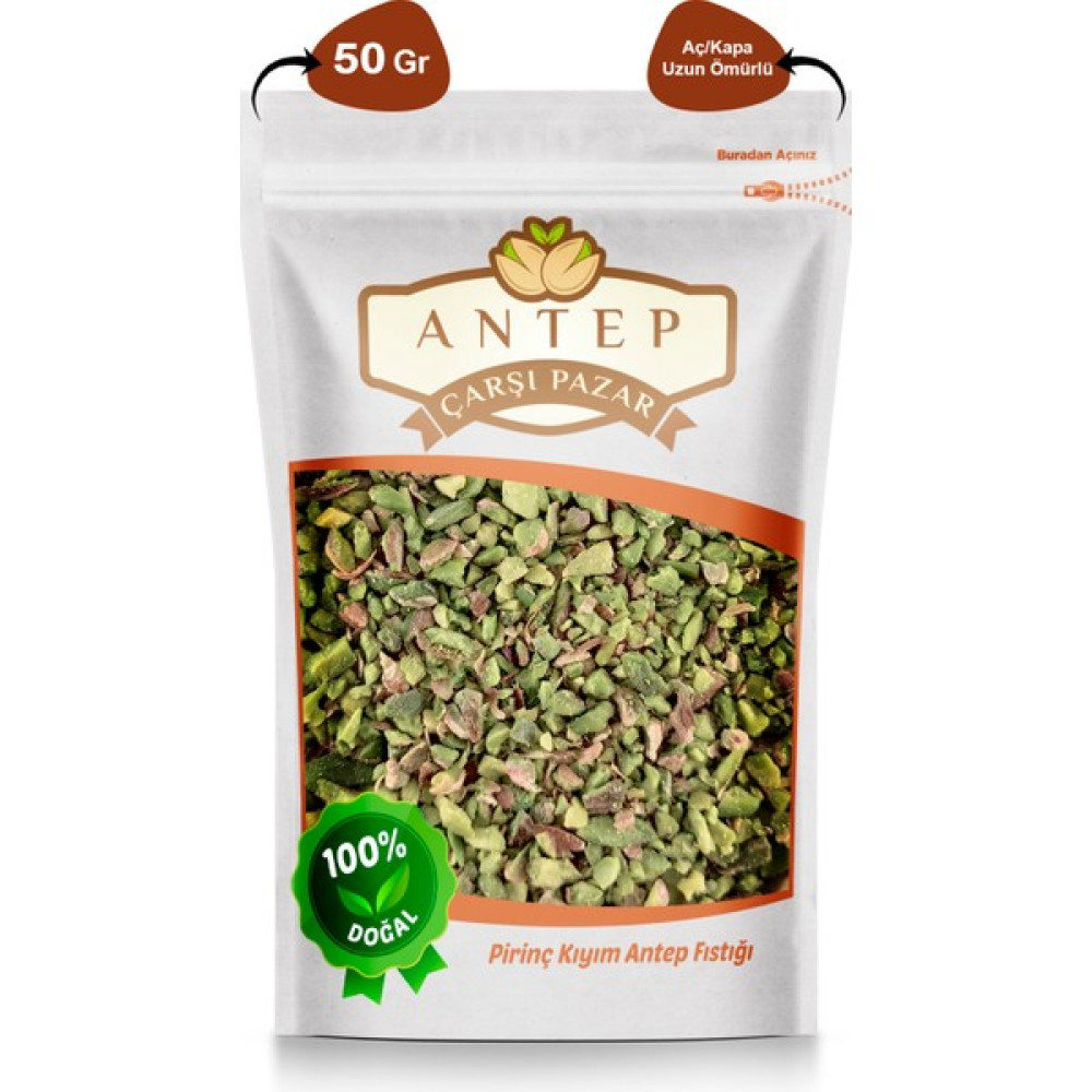 Antep Çarşı Pazar Pirinç Kıyım Antep Fıstığı | 50 Gr. - 50 gr Kuruyemiş Fiyatı